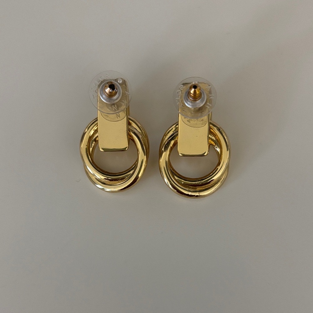 Ann Taylor Knot Gold Earrings - Picture 2 of 2